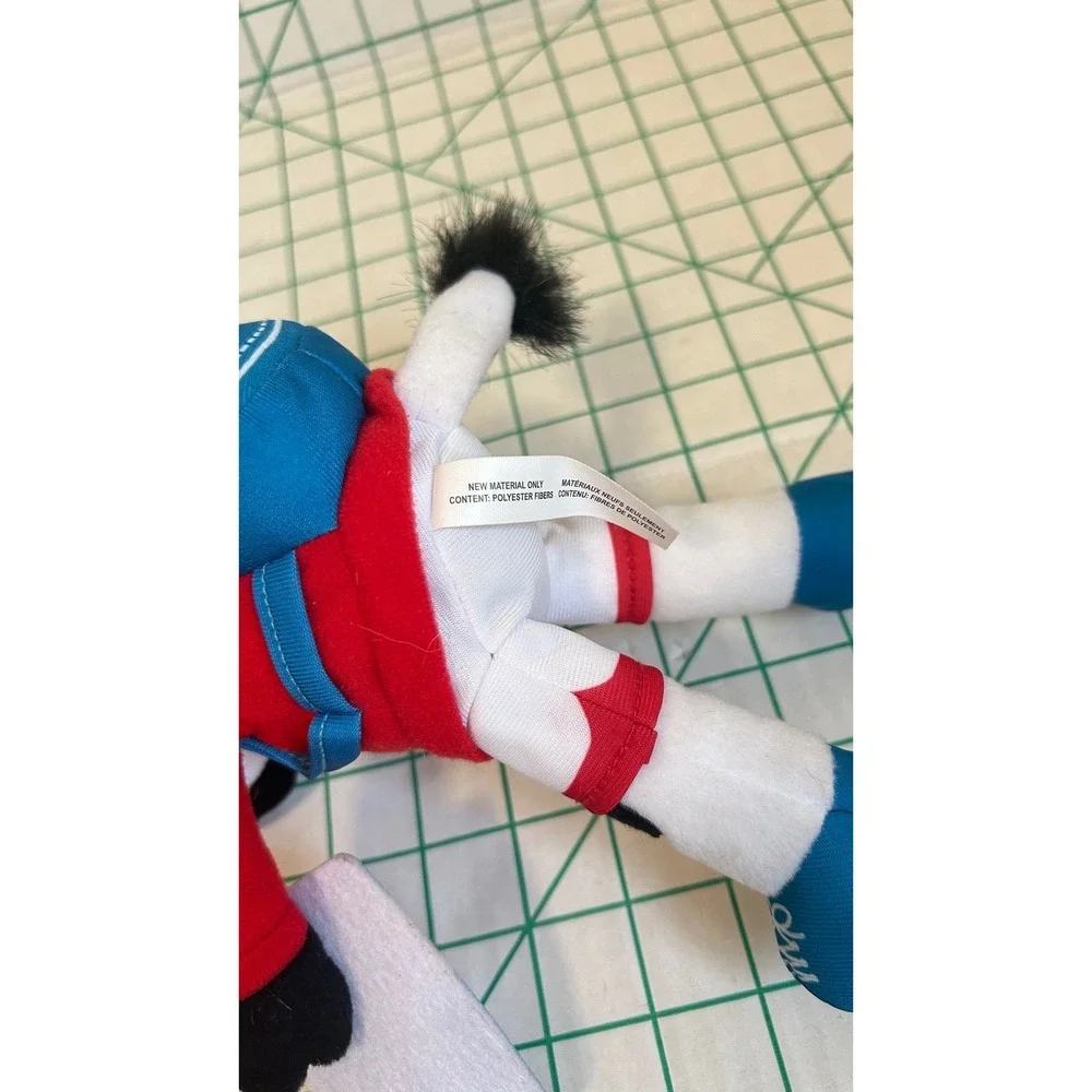 Chick-fil-A Back to School Cow‎ Plush Red Hoodie Backpack Map Mascot 9 inch 2023